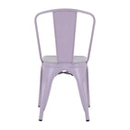 Chaises métalliques Bolero Bistro Violet Pop (lot de 4)