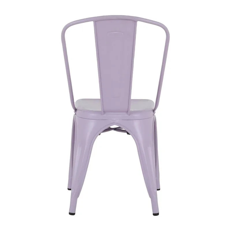 Chaises métalliques Bolero Bistro Violet Pop (lot de 4)