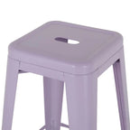 Tabourets hauts en métal Bolero Bistro Lilas Pop (4 pièces)