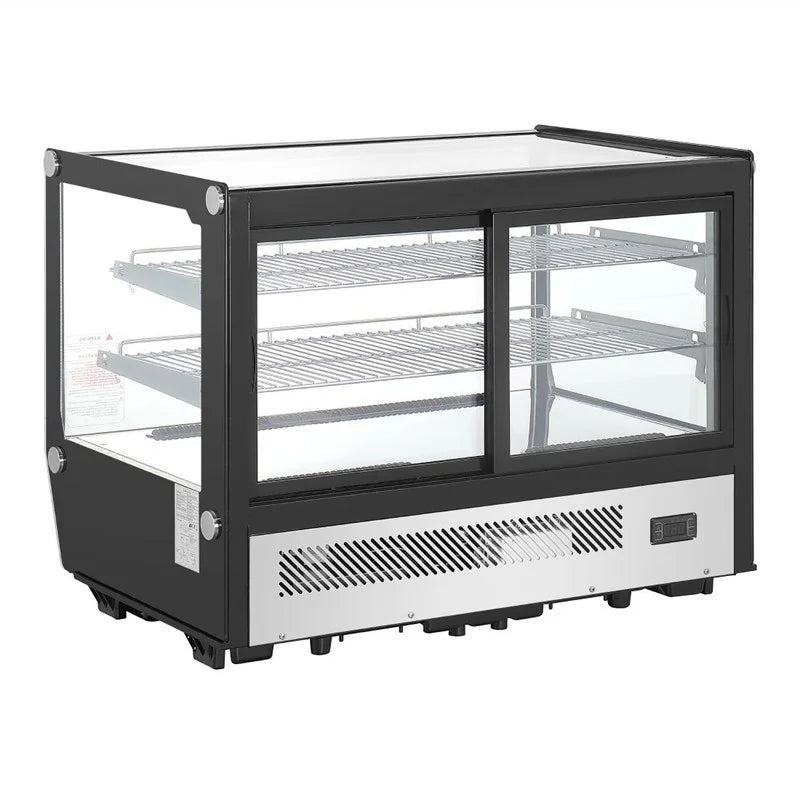 Vitrine réfrigérée de comptoir Polar Série G 160 Litres, carrée