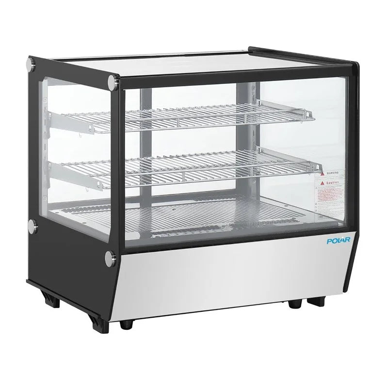 Vitrine réfrigérée de comptoir Polar Série G 120 Litres, carrée