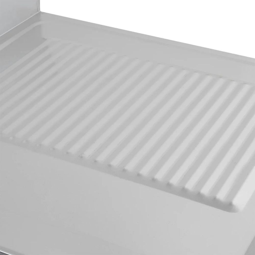 Centre de plonge Basic 12x6 avec 1 bac à gauche, dosseret et tablette inférieure