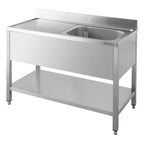 Table de plonge ECO 10x7 avec 1 cuve à droite