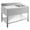 Table de plonge ECO 10x7 avec 1 cuve à droite