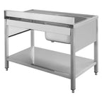 Table de plonge ECO 10x7 avec 1 cuve à gauche