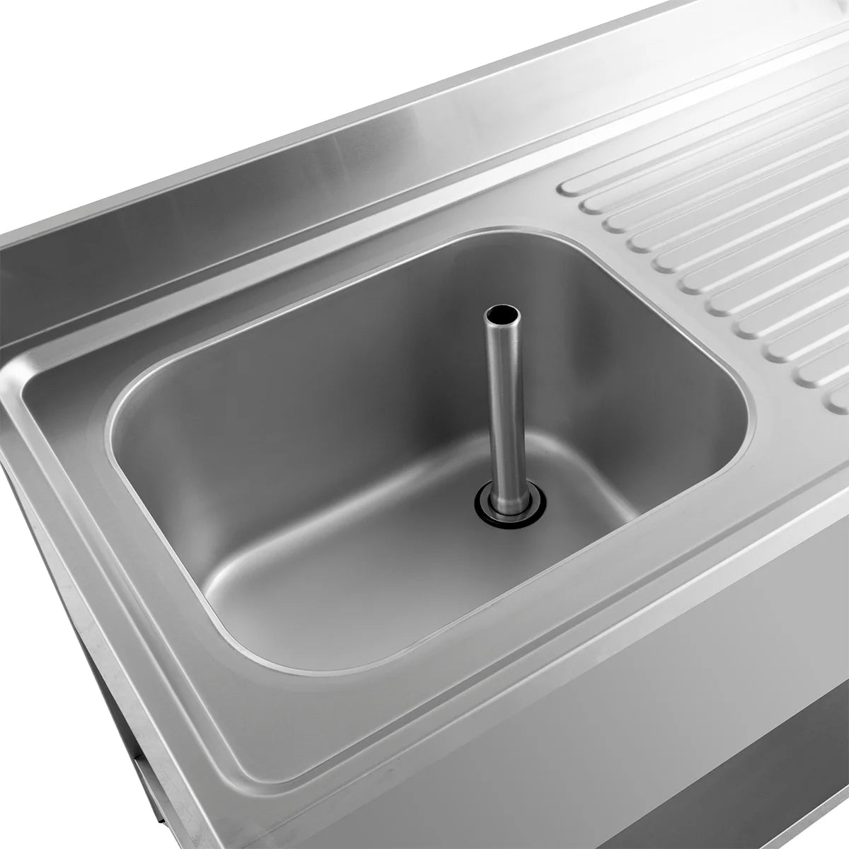 Table de lavage ECO 10x6 avec 1 bac à gauche