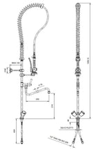 Douchette professionnelle monotrou 100 + mitigeur