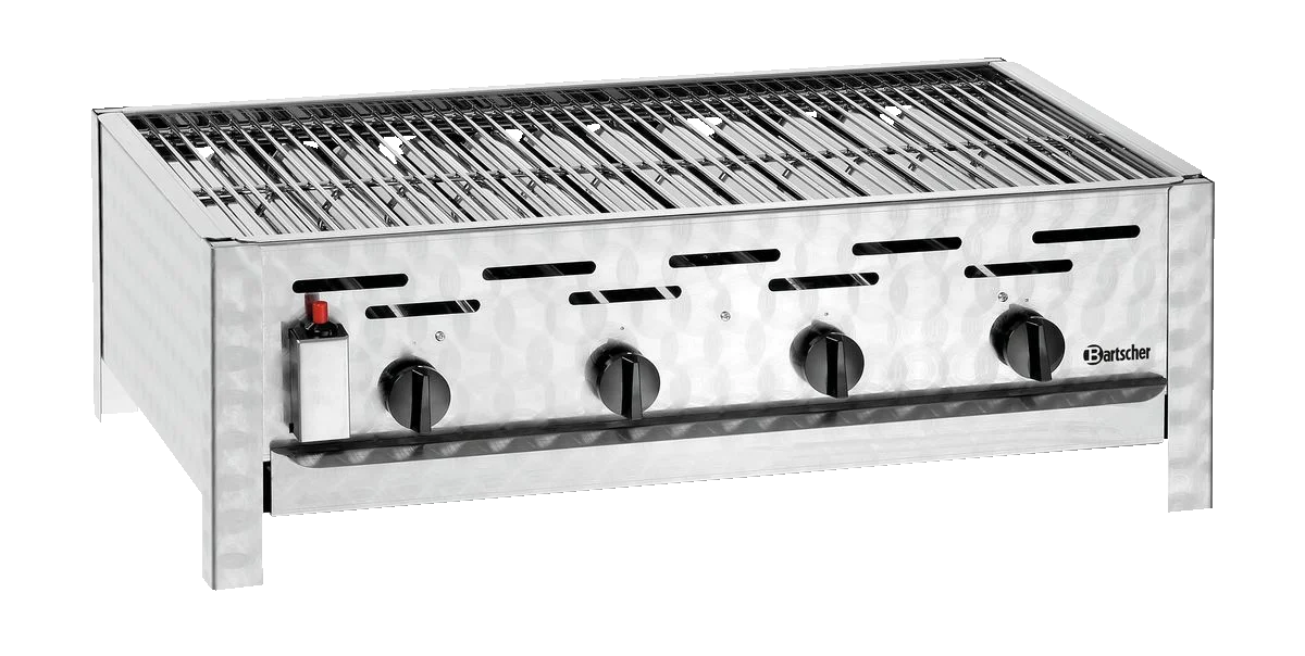 Bartscher Grill à gaz de table combiné avec 4 brûleurs