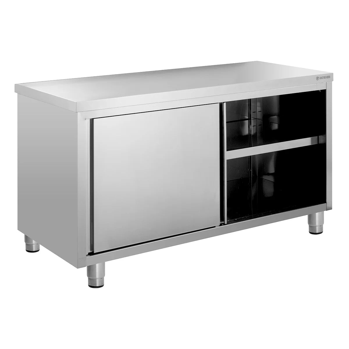 Armoire de travail en inox ECO 16x7 sans dosseret