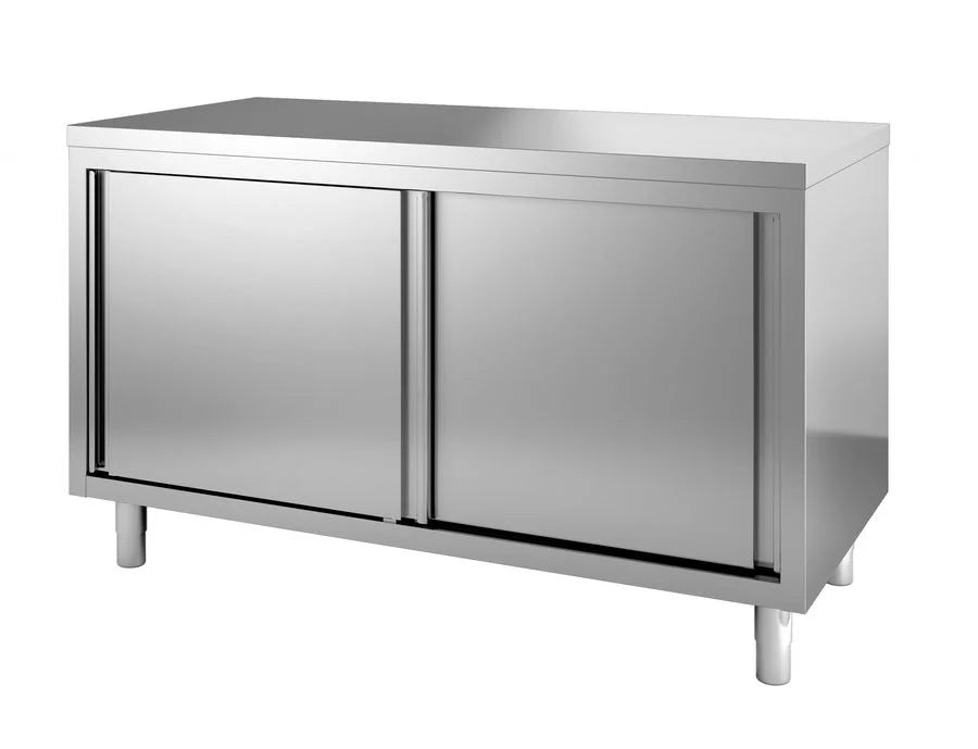 Armoire de passage en acier inoxydable ECO 10x7 avec portes coulissantes