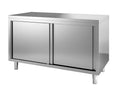 Armoire de passage en acier inoxydable ECO 10x6 avec portes coulissantes