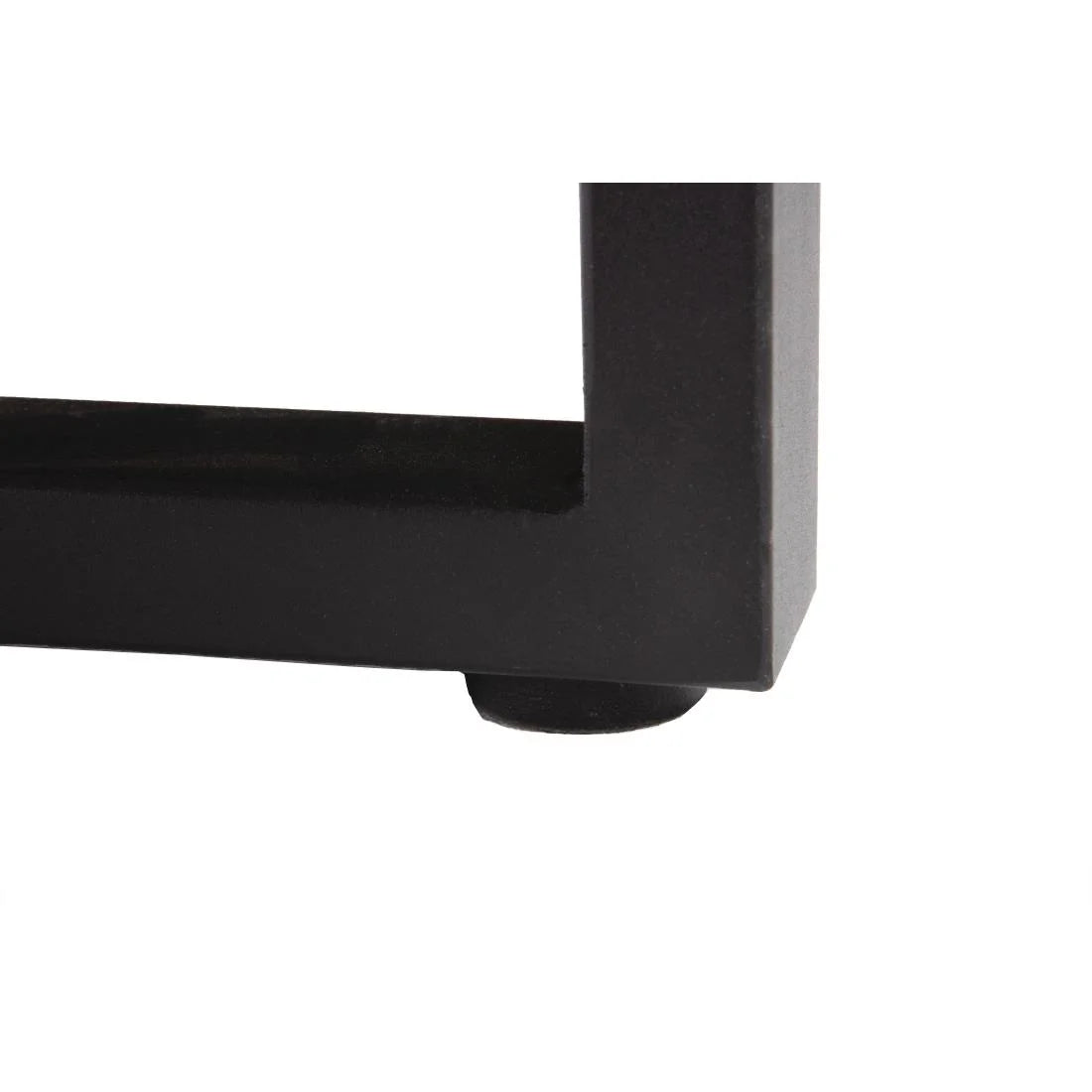Table rectangulaire en acier et bois d’acacia Bolero de style industriel