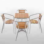 Bolero table bistrot 600x600 mm frêne, 1 pied