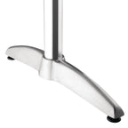 Table rectangulaire en acier inoxydable Bolero 1200 x 600 mm