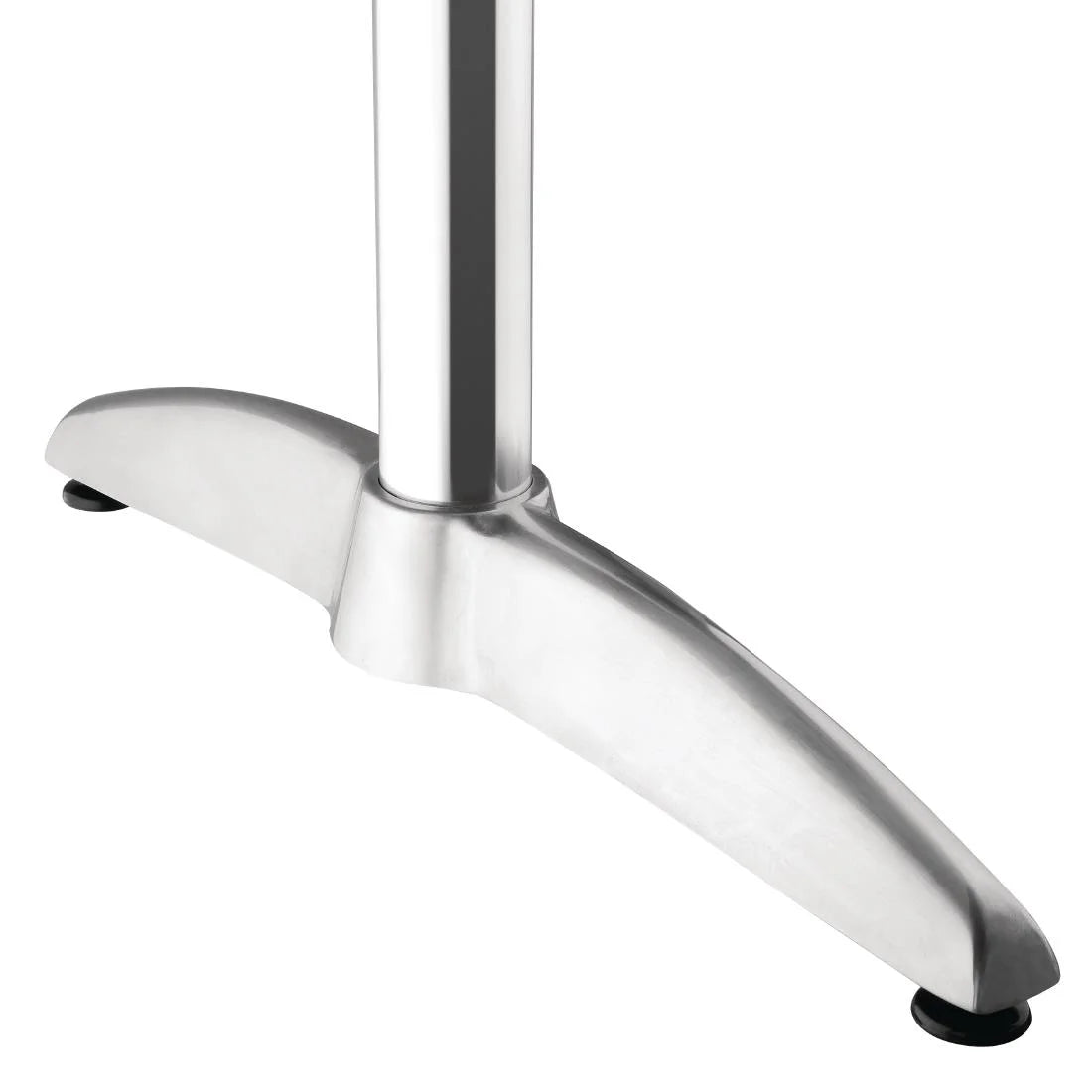 Table rectangulaire en acier inoxydable Bolero 1200 x 600 mm