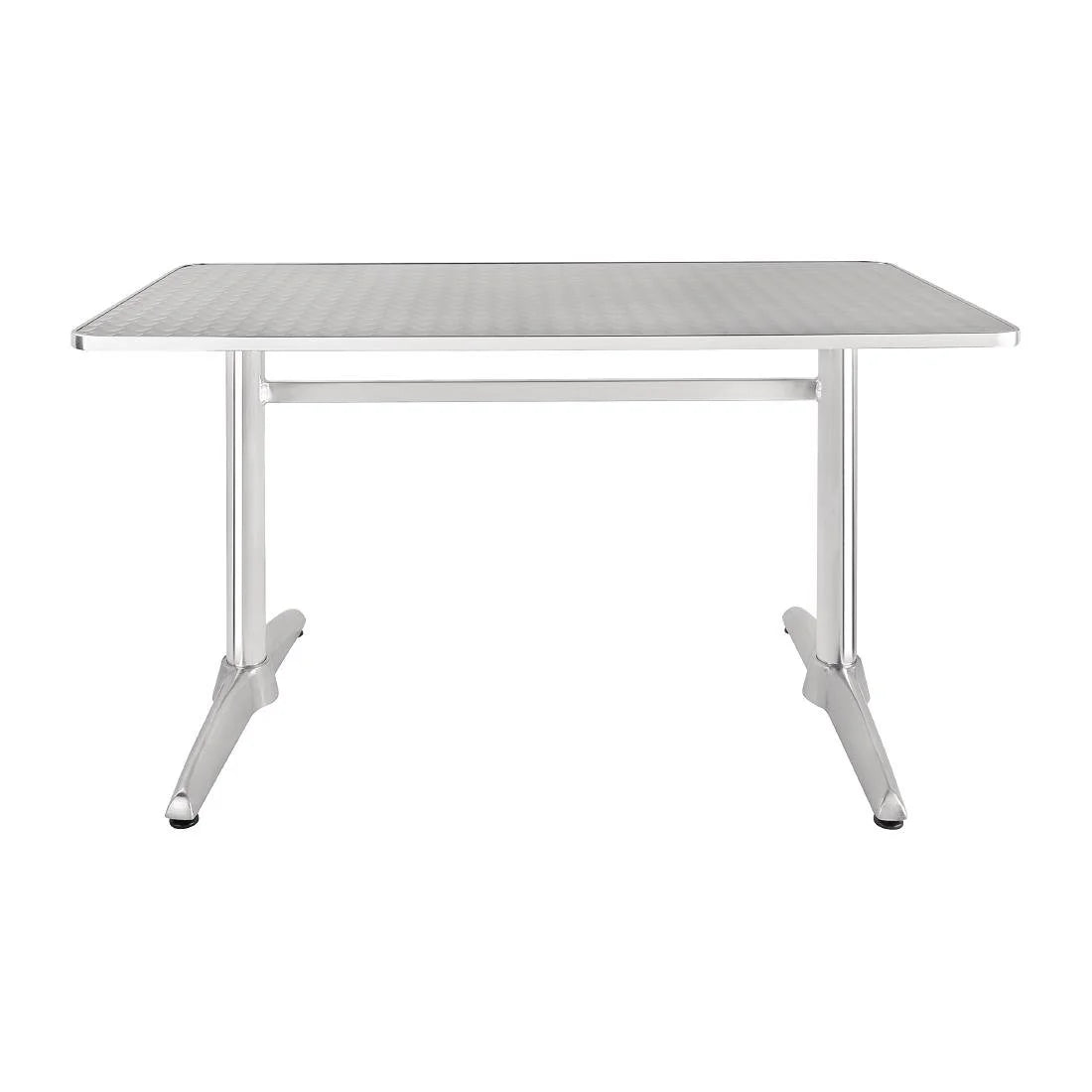 Table rectangulaire en acier inoxydable Bolero 1200 x 600 mm