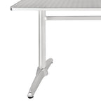 Table rectangulaire en acier inoxydable Bolero 1200 x 600 mm