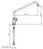 Mitigeur monotrou professionnel 100