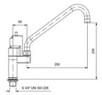 Mitigeur deux trous professionnel 200