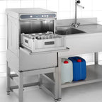 Lave-verres ECO 40 x 40 cm (panier), avec doseur de détergent & doseur de produit de rinçage, avec pompe de vidange & adoucisseur, Fabriqué en Europe, 230 V