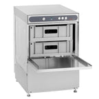 Lave-verres ECO 40 x 40 cm (panier), avec doseur de détergent & doseur de produit de rinçage, avec pompe de vidange & adoucisseur, Fabriqué en Europe, 230 V