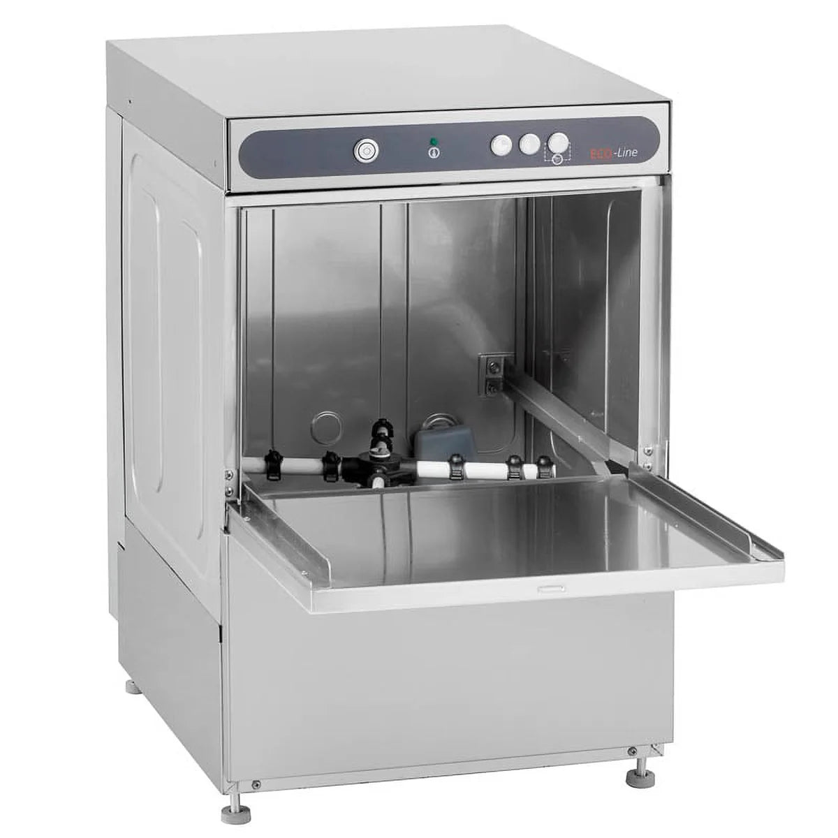 Lave-verres ECO 40 x 40 cm (panier), avec doseur de détergent & doseur de produit de rinçage, avec pompe de vidange & adoucisseur, Fabriqué en Europe, 230 V