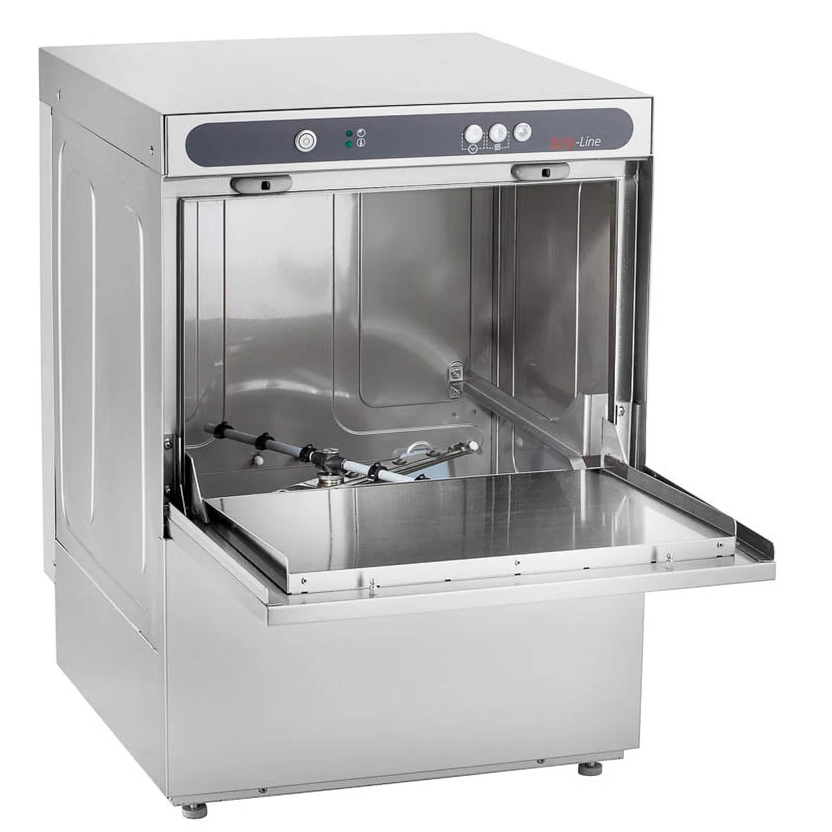 Lave-vaisselle ECO panier 50x50 cm, avec doseur de détergent & de produit de rinçage, avec pompe de vidange & adoucisseur, Fabriqué en Europe, 400 V