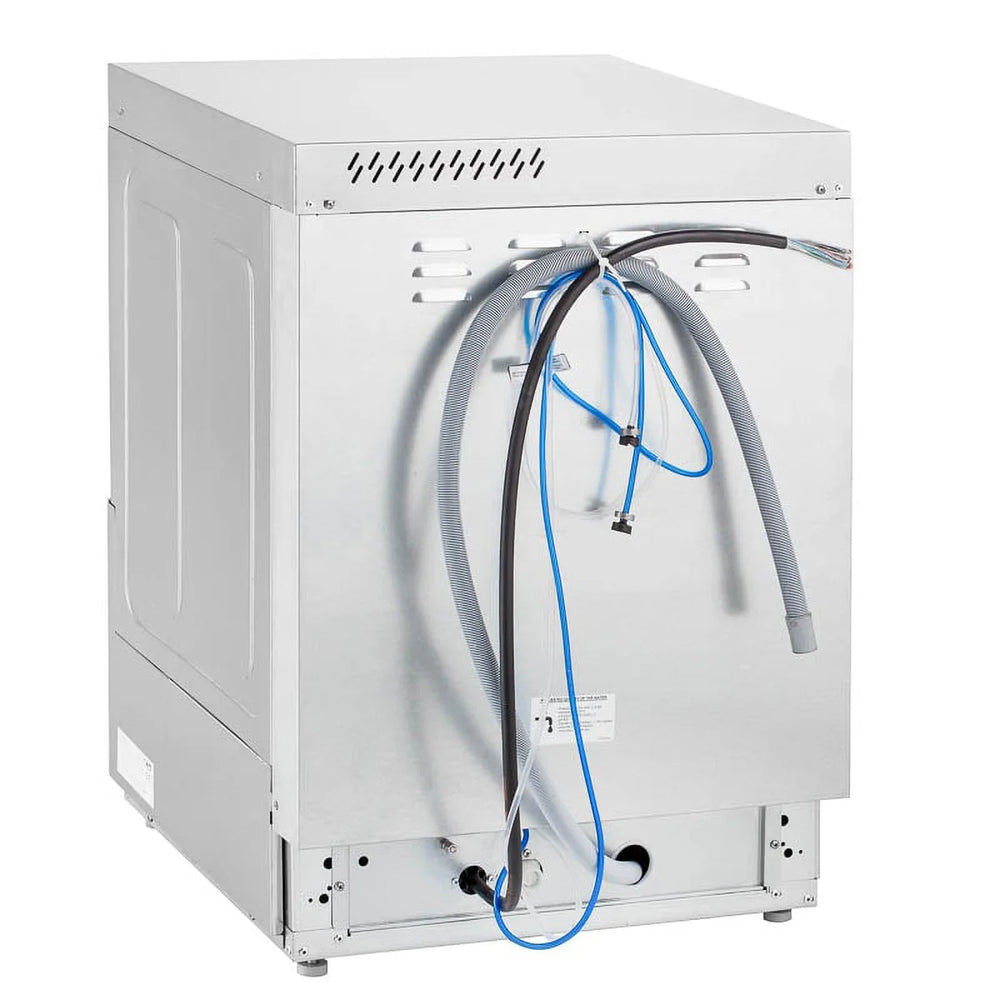 Lave-vaisselle ECO panier 50x50 cm, avec doseur de détergent & de liquide de rinçage, avec pompe de vidange & adoucisseur, Made in Europe, 400 Volt