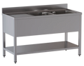 Table de lavage ECO 15x7 avec 2 bacs à droite