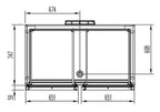 Armoire réfrigérée professionnelle PROFI 1400 GN 2/1 Supérieur