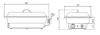 Chauffe-plats électrique ECO GN 1/1 plastique/inox