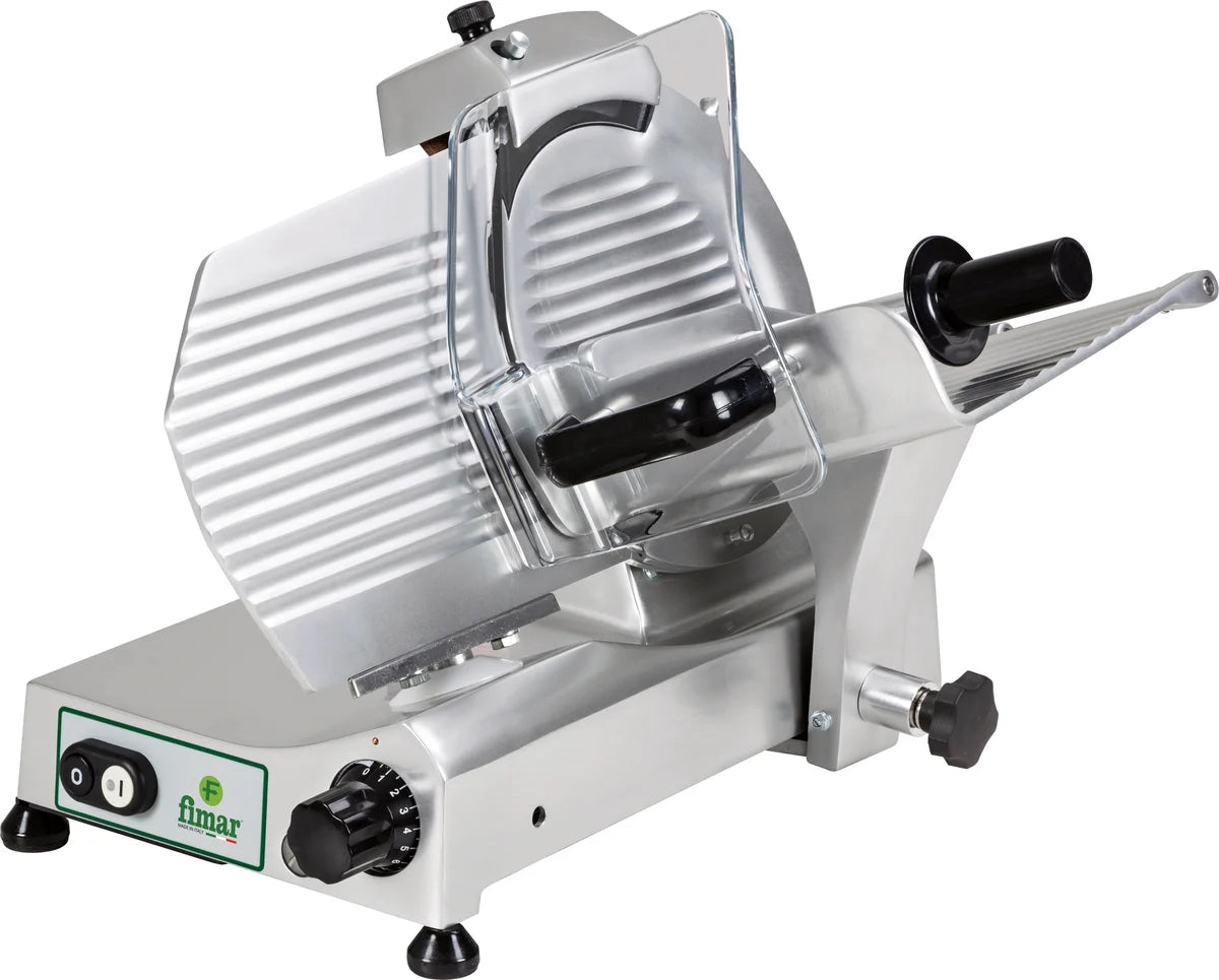 FIMAR Trancheuse inclinée H250 mm, pour charcuterie froide, fromage & viande