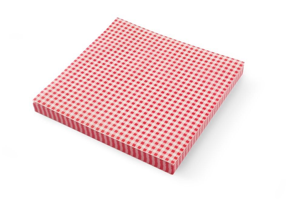 Papier sulfurisé - 500 pièces, HENDI, motif à carreaux, 500 u., 306x305mm