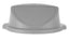 Couvercle poussoir pour poubelle ronde, AmerBox, s’installe sur 691403, ø505x(H)190mm
