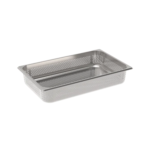 Bac GN Rieber en acier inox GN 1/1 94 mm perforé - 11,7 L