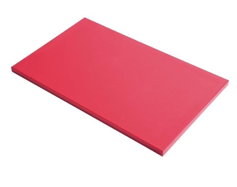 Planche à découper en polyéthylène haute densité Gastro M  rouge