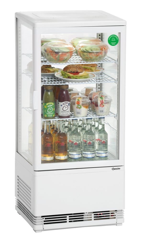 Bartscher Mini vitrine réfrigérée 78 L, blanche