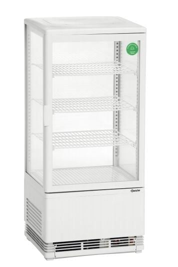 Bartscher Mini vitrine réfrigérée 78 L, blanche