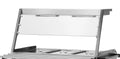 Rehausse avec lampes infrarouges et pare-haleine pour chariot Bain-Marie PROFI 2x GN 1/1 avec chauffage à sec / cuve amovible