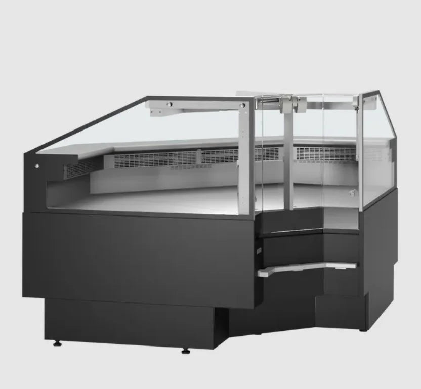 Tefcold comptoir réfrigéré de service SOCA90INTB élément d’angle 90° 1120 mm, LED, noir