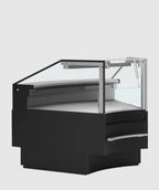 Tefcold comptoir réfrigéré de service SOCA45INTB élément d’angle 45° 1120 mm, LED, noir