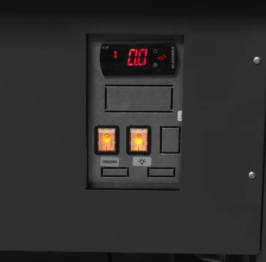 Tefcold comptoir réfrigéré de service SOCA45INTB élément d’angle 45° 1120 mm, LED, noir