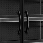 Tefcold Vitrine murale réfrigérée de supermarché Multideck MDCA1250HB noire, 1330 mm
