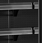 Tefcold Vitrine murale réfrigérée de supermarché Multideck MDCA1250HB noire, 1330 mm