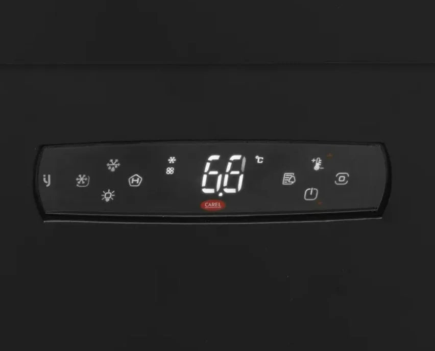 Tefcold Vitrine murale réfrigérée de supermarché Multideck MDCA1250HB noire, 1330 mm
