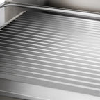 Table de lavage Basic 10x6 avec 1 cuve à droite, dosseret et étagère inférieure