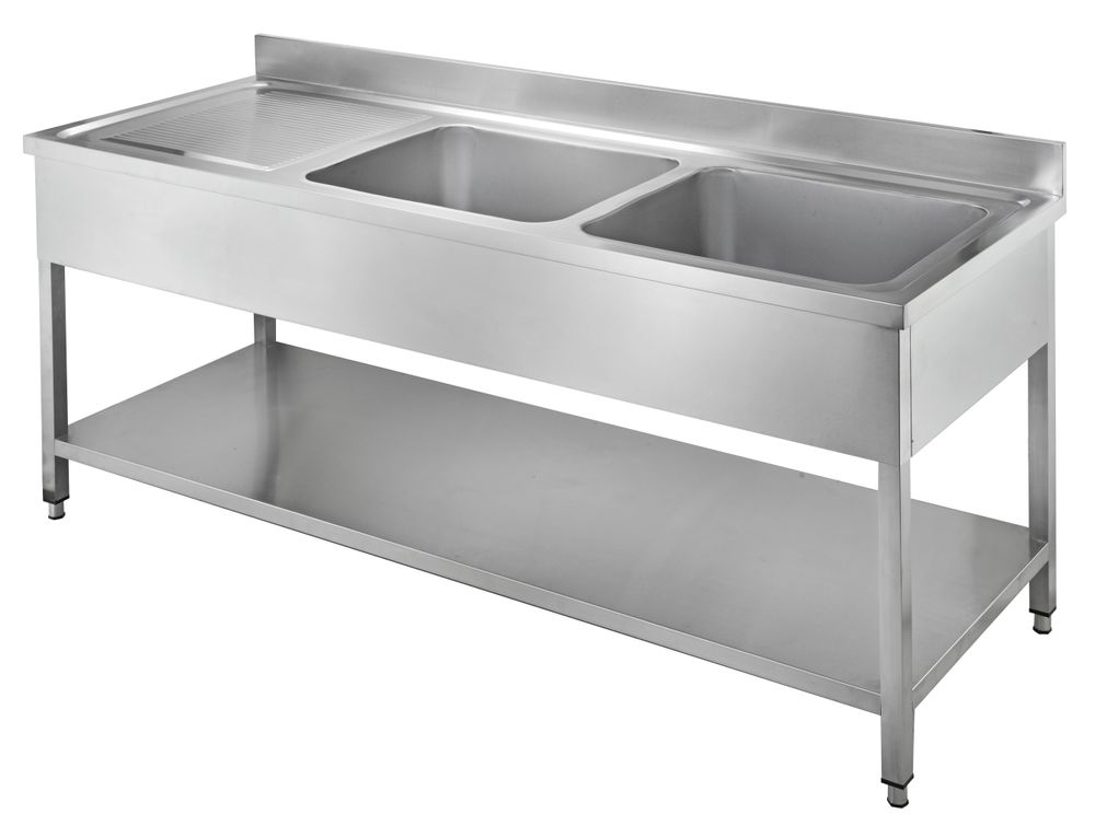 Plonge Basic 16x6 avec 2 bacs à droite