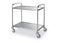 Chariot de service inox - 910 x 590 x 950 avec 2 étagères