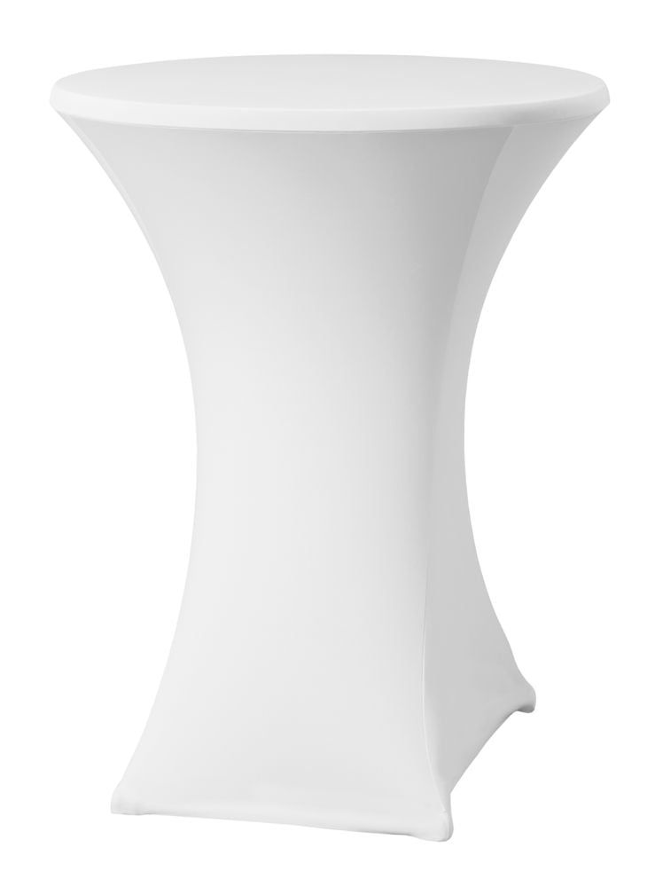 Housse pour table haute ø70-85 cm, HENDI, Blanc, ø850x(H)1150mm
