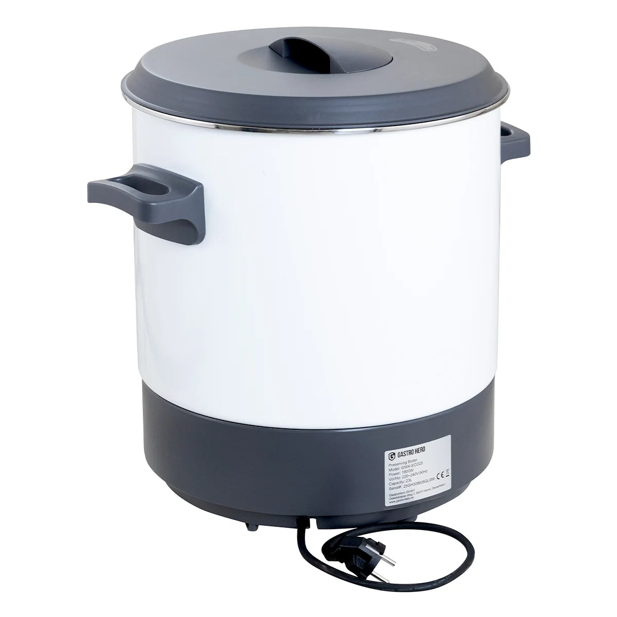 Marmite à vin chaud / marmite de stérilisation ECO 23 litres, 1800 W, avec robinet